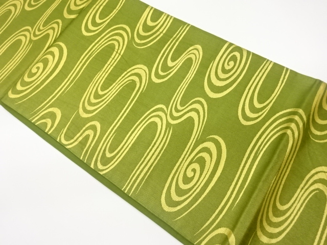 流水模様織り出し袋帯